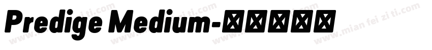 Predige Medium字体转换